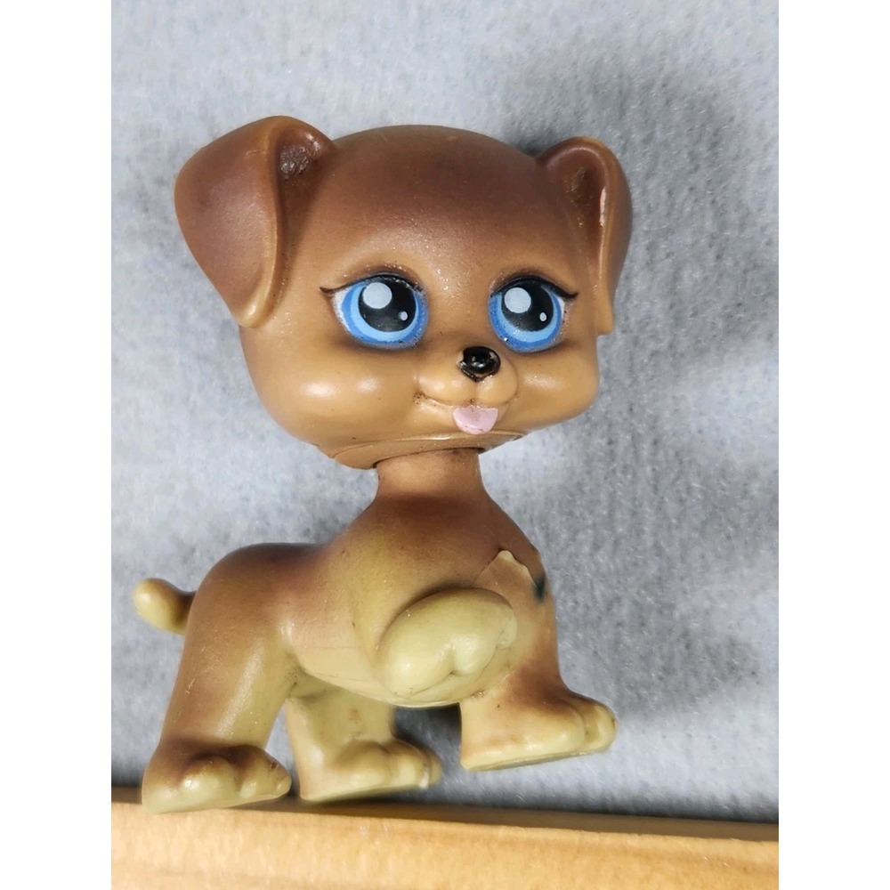 Mattel My Pet Pals Puppy Dog Brown Blue Eyes Vintage Figure Toy